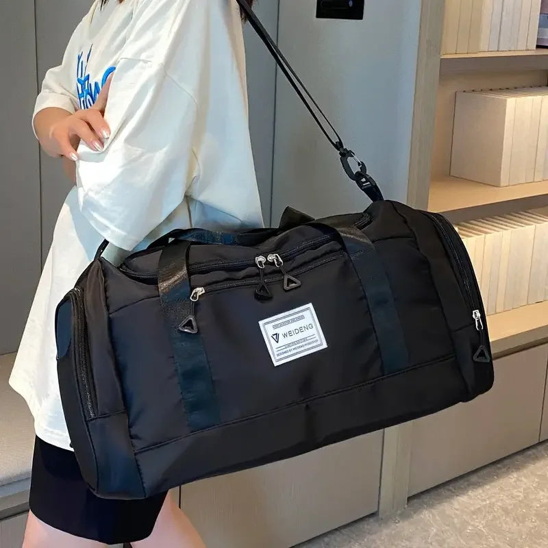 Large Capacity Foldable Travel Bag | Waterproof Oxford Duffel for Travel, Gym & Weekends