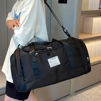 Large Capacity Foldable Travel Bag | Waterproof Oxford Duffel for Travel, Gym & Weekends